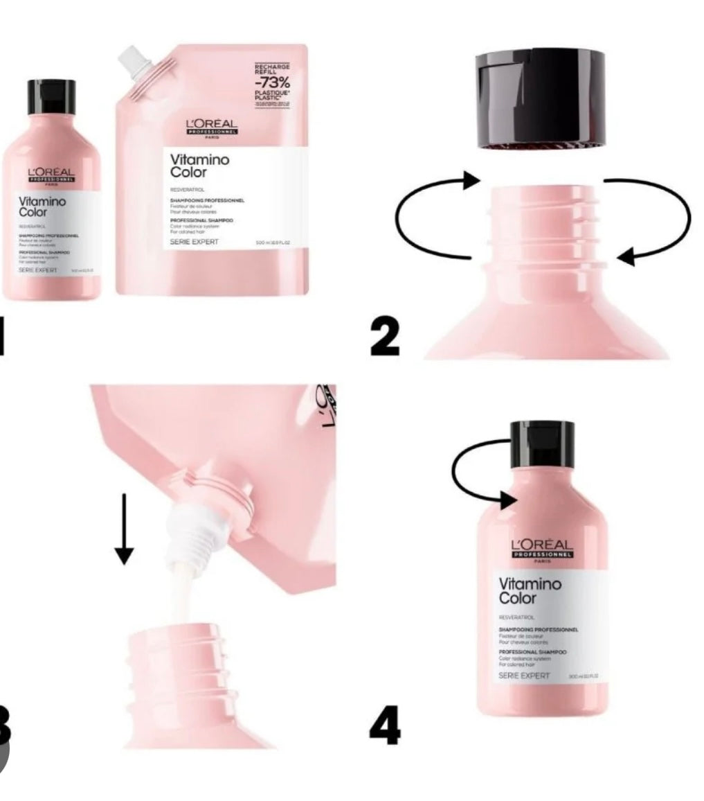 L'Oreal serie expert Shampoo vitamino color ricarica 500 ml