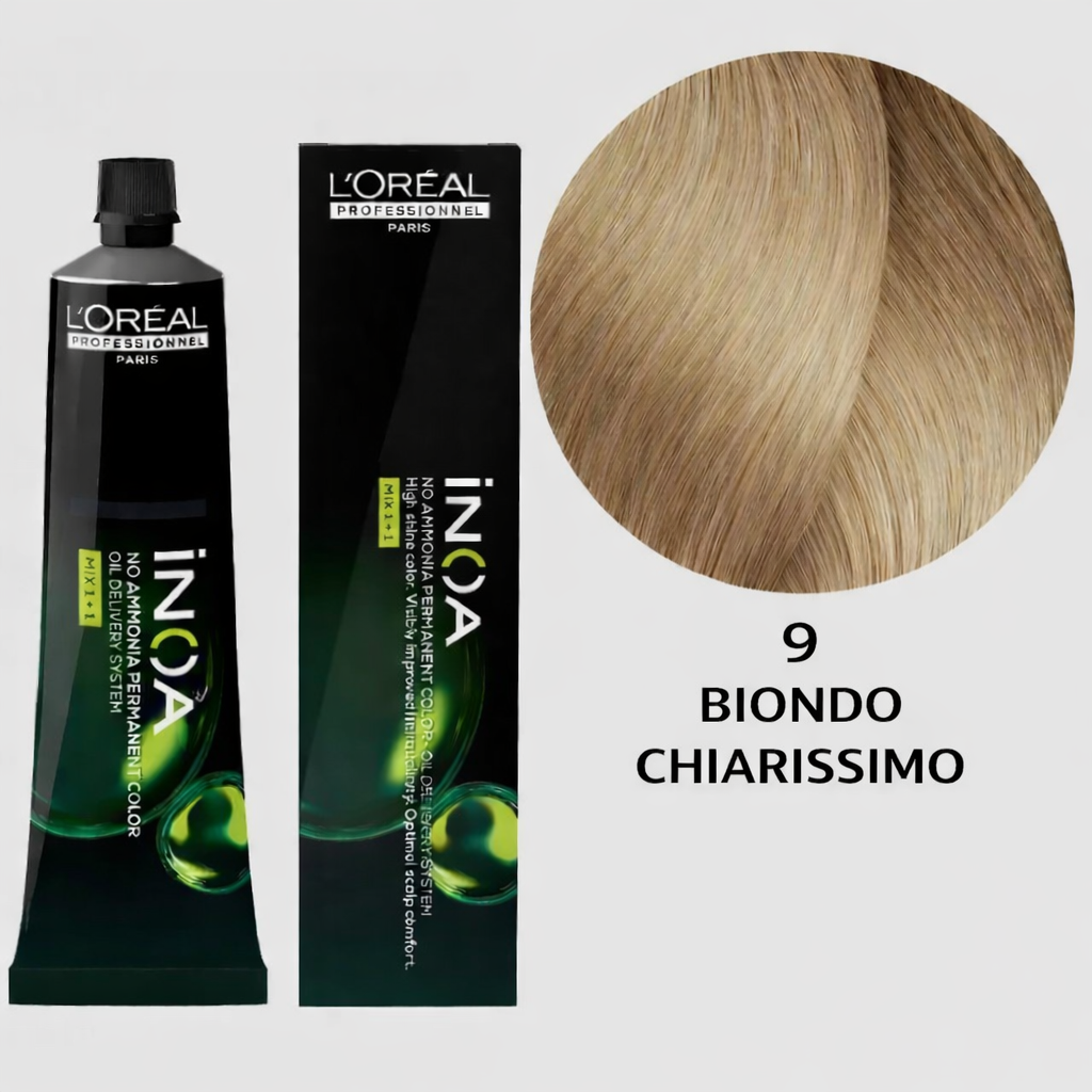 L’Oréal Professionnel Paris INOA n° 9 - 60gr Biondo Chiarissimo