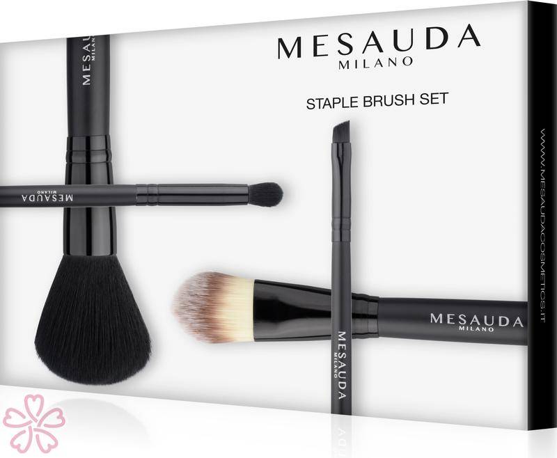 MESAUDA STAPLE BRUSH SET- MINI SET 4 PENNELLI TRUCCO