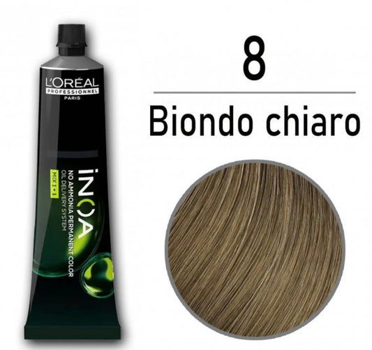 L’Oréal Professionnel Paris INOA n° 8 - 60gr Biondo Chiaro