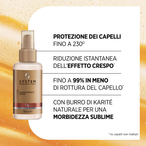 System Professional LuxeOil Keratin Protect Cream 95ml - crema protettiva con cheratina