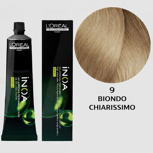 L’Oréal Professionnel Paris INOA n° 9 - 60gr Biondo Chiarissimo