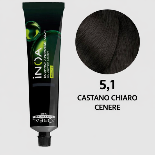 L'Oréal Professionnel Paris INOA 5,1 - 60gr Castano Chiaro Cenere