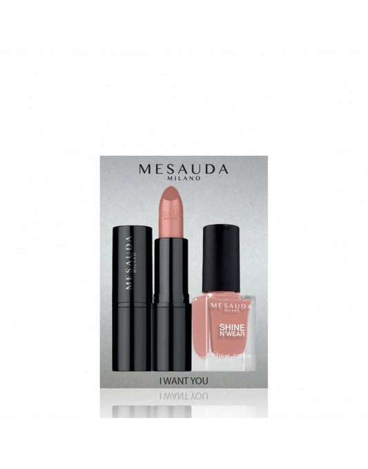MESAUDA WANT YOU - Kit Rossetto e Smalto HONEY